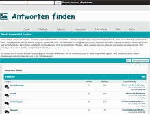 Tablet Screenshot of antworten-finden.com